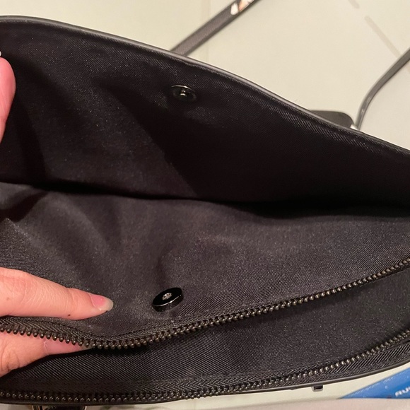 A New Day Black Floral Satchel Purse NWOT - Picture 6 of 10